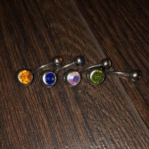 Assorted belly rings